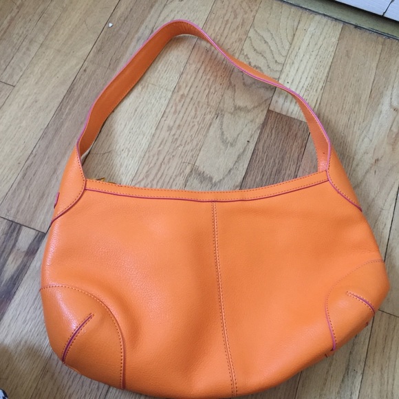 NWT Baekgaard orange purse with pink trim - Picture 7 of 8